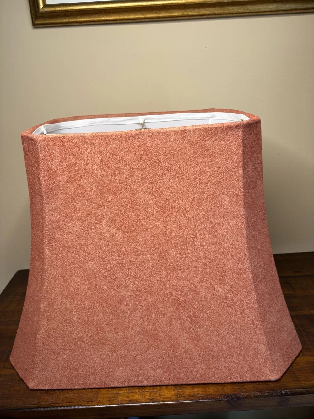 Beautiful Suede Square/ Bell Shape Lamp Shade - Picture 4 of 11